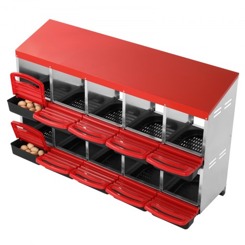 VEVOR Legenest Hühner 10 Abteile Hühnernest mit Belüftungslöchern 1320x525x790mm