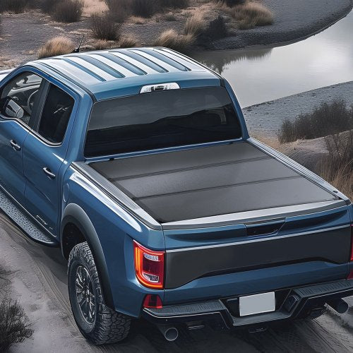 VEVOR Dreifach faltbare Ladeflächenabdeckung Ford F-150 (2015–2024) LED-Licht
