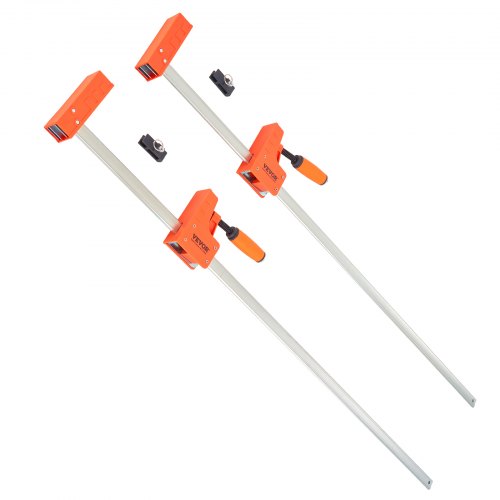 VEVOR Stangenklemmen für die Holzbearbeitung, 2er-Pack, 50 Zoll Parallelklemmen-Set, 1100 lbs Last