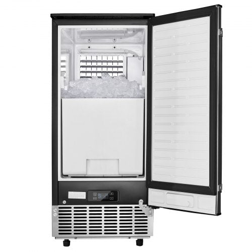 VEVOR Unterbau-Eismaschine Eisbreiter 36 kg/Tag mit Ablaufpumpe Umkehrbare Tür