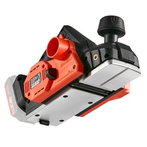 VEVOR Akku-Hobel 20V Handhobel 82mm Breite Hobelmaschine 2mm Hobeltiefe Elektrohobel 16500U/min Einhandhobel mit HSS-Klingen und doppeltem Staubauslasssystem Hobekl Handhobelmaschine