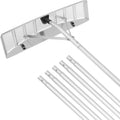 VEVOR Schneeschaufel Dach 64 cm, Einstellbereich 1,52 bis 6,4 m, Dachschneeräumer aus Aluminium und ABS Schaufel, Schneeschieber mit Schutzrädern und rutschfestem Griff Schneeräumer Dachräumer