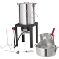 VEVOR 30Qt Türkei 10Qt Fischfritteuse Propankessel Dampfgarer Suppentopf Outdoor