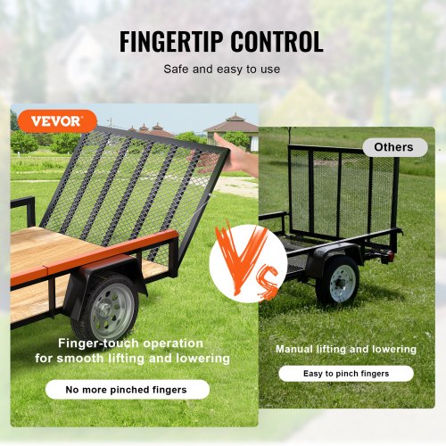 VEVOR Tailgate Utility Trailer Gate &amp; Ramp Lift Assist System 180 lbs Capacity