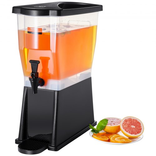 VEVOR Getränkespender, 11 L Wasserspender Getränkespender für Partys, Saftspender aus Kunststoff mit Standhahndeckel, Eistee-Limonadensaft-Wasserspender, für Restaurants, Hotels, Partys usw.