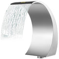 VEVOR Schwalldusche Pool Wasserfall Schwalldusche Pool Edelstahl Schwimmbad Poolfontäne Gartenteich Dekoration Brunnen Konstanter 30 x 60 x 45 cm
