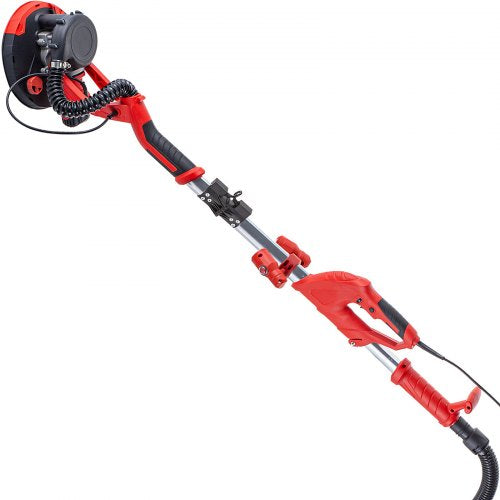 VEVOR Exzenterschleifer Schleifmaschine Trockenbauschleifer 225 mm 750W Schleifmaschine mit LED-Leuchtband Vakuumbeutel Handschuhe Schutzbrille