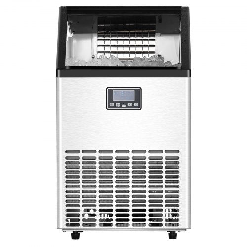 VEVOR Kommerzieller Eisbereiter Eismaschine 54,43kg/Tag LED Anzeige Restaurant