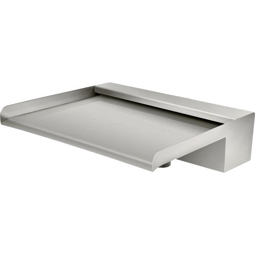 VEVOR Wasserfall Schwalldusche Pool aus Edelstahl Wasserfall Fontäne 30 x 26 x 8 cm Schwallbrause 37 mm Wassereinlass Schwalldusche