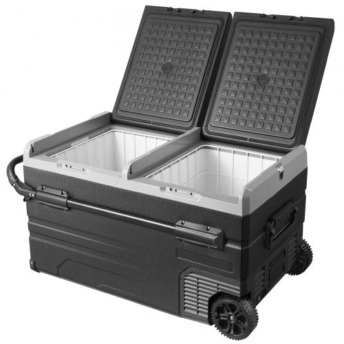 VEVOR Tragbarer Autokühlschrank Gefrierfach Kompressor 115L Dual Zone Camping