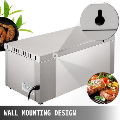 VEVOR Lift Salamander Gastro Salamander 2000 W Salamander Grill Arbeitsbereich 45 x 26 cm