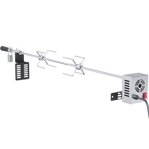 VEVOR Spanferkelgrill Lammgrill 100,6 cm, 12 kg Edelstahl Drehspieß Spießbratengrill 9 W, Lammgrill BBQ Grill Grillwagen Barbecue, Großer Spießgrill Geeignet für Putenfleisch, Schinken usw.