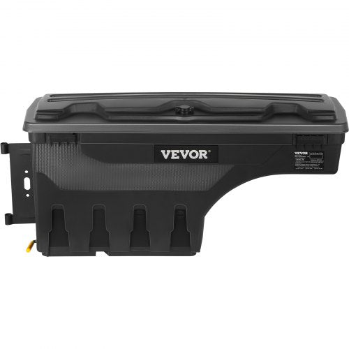 VEVOR Lkw-Ladeflächen-Aufbewahrungsbox, Abschließbarer Schwenkkoffer, 25 L ABS-Radkasten-Werkzeugkasten, Wasserdicht &amp; Langlebig, Kompatibel mit Ford F-150 2015–2021, Lkw-Ladefläche Aufbewahrungsbox