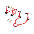 VEVOR Motorrad-Ständer vorne und hinten Spoolift Paddock-Schwinge Arm Rot 385kg