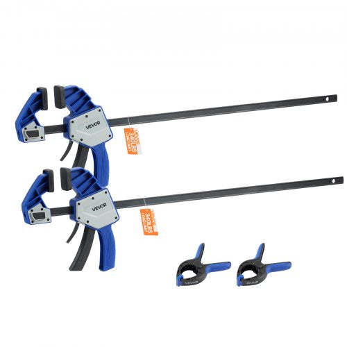 VEVOR 2 x Stangenklemmen für Holzbearbeitung 60,96cm Karbonstahl Einhandklemme