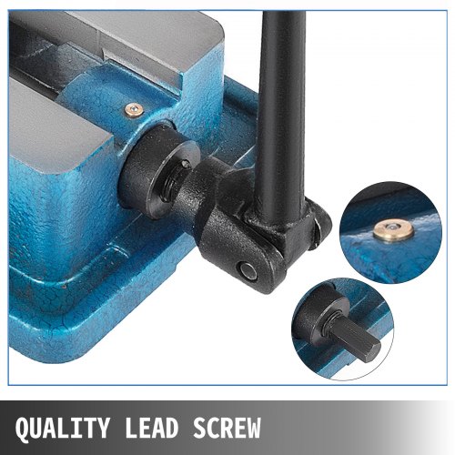 VEVOR Schraubzwingen-Schraubstock 100 mm, Tischschraubstock 100 mm, Bench Clamps 16 kg, Metall Professionelle Gusseisen Schraubstock für Säulenbohrer Breite Backen