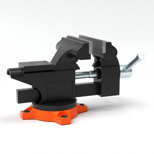 VEVOR Schraubstock Amboss 240° drehbar 1,5-4,5 cm Spannweite Werkbankschraubstock