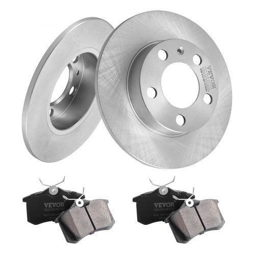 VEVOR Bremsensatz Hinterachse Bremsscheiben Bremsbeläg Ersatzsatz 232mm