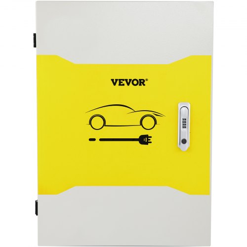 VEVOR Tesla-Ladestationsbox, 70 x 50 x 25 cm, Outdoor-Kabelbox, Ladebox, Kabel-Organizer, IP32 wasserdicht, staubdicht, Cool Roll Steel-Elektrogehäusebox, für Tesla-Wandanschluss