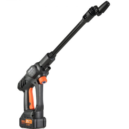 VEVOR Akku Hochdruckreiniger Kabellos Wasser Druckreiniger Spritzpistole Druckreinigerpistole (250W 21V, 50bar, zur mobilen Reinigung und Bewässerung, 4L/min, inkl. Zubehör, Ladegerät)