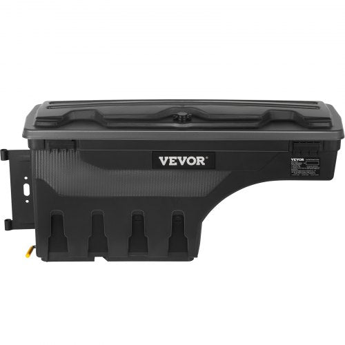 VEVOR LKW-Bett Staukasten, Abschließbarer Deckel, Wasserdichter ABS-Radkasten Werkzeugkasten 6,6 Gal / 20 L mit Passwort-Vorhängeschloss, kompatibel mit Dodge Ram 1500 2019-2021, Fahrerseite, Schwarz