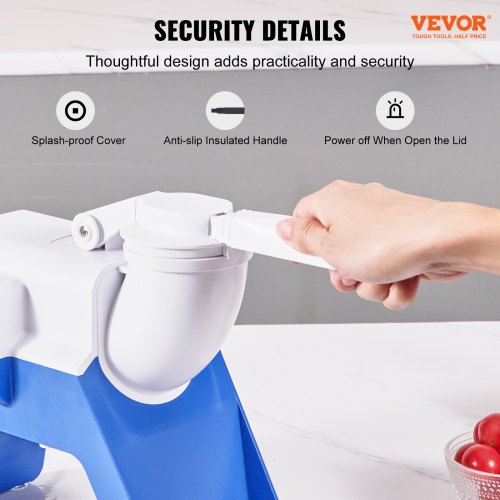 VEVOR Eiszerkleinerungsmaschine Eisrasiermaschine Eisrasierer 80 kg/h, ABS Eiszerkleinerungsrasierer 180 W, 410 x 172 x 275 mm Energieeinsparung Hersteller mit Kunststoffschale &amp; 2 Klingen