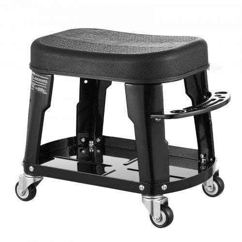 VEVOR Mechanikerhocker Rollbare Werkstattsitz 136kg mit Werkzeugablage Drehbar
