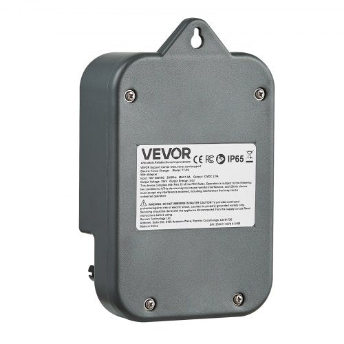 VEVOR Weidezaungerät 12kV 3J AC DC Elektrozaungerät 3km Reichweite Weidegerät