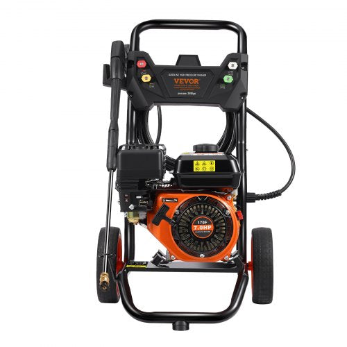 VEVOR Benzin Hochdruckreiniger 3400PSI 2,6GPM mit 5 Düsensatz für Autos vertikal