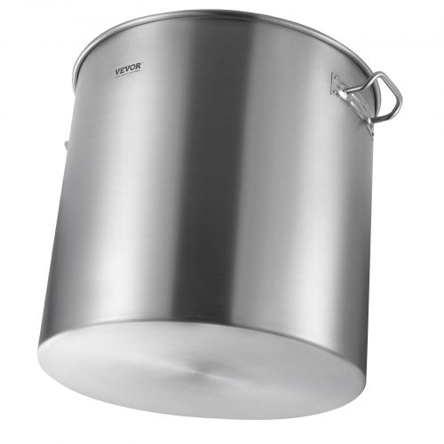VEVOR Suppentopf Kochtopf Soßentopf 94,6L Edelstahl Kochen Soßen Korbdeckel