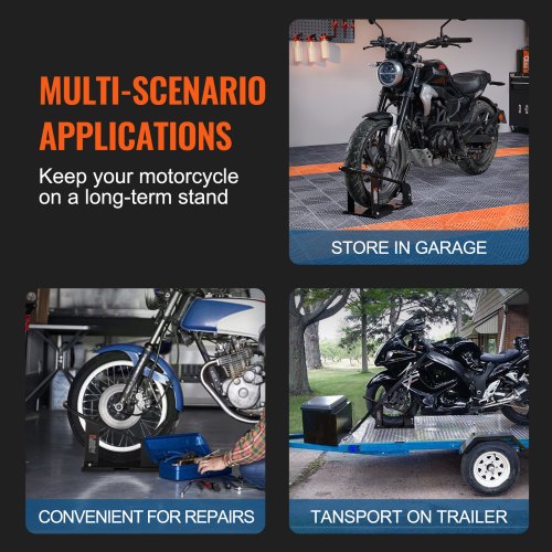 VEVOR Motorrad-Reifenkeil-Nest-Halterung, abnehmbar, verstellbar, universell