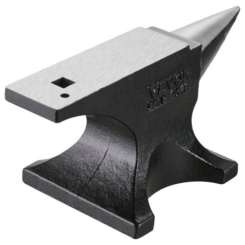 VEVOR Einzelhorn-Amboss 25kg Gussstahl Amboss Rundhorn-Amboss für Schmiede