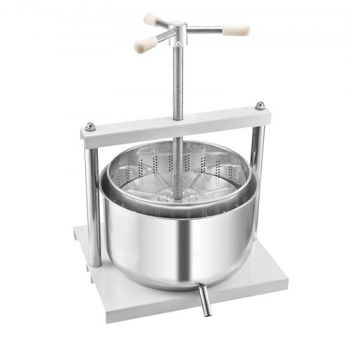 VEVOR Obstweinpresse Manuelle Presse Weinherstellung 12L Edelstahl Entsafter