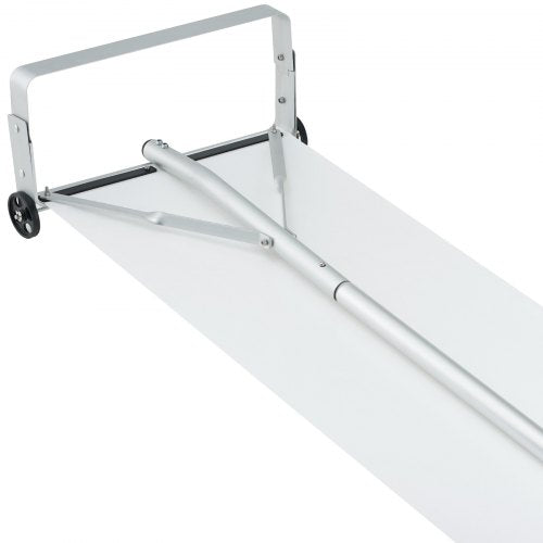 VEVOR Schneeschaufel Dach 48 cm, Reichweite bis 9 m, Dachschneeräumer aus Aluminium, Schneeschieber mit Schutzrädern, rutschfestem Griff und Gleittuch Schneeräumer Dachräumer