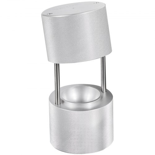 VEVOR Eiswürfelbereiter Eiswürfelformen Satz 60 mm, Eiswürfelform Eiskugelform mit Tropfschale &amp; Eiszange &amp; Glas, Strapazierfähige Eiswürfelformen Eiswürfelbehälter Silber Whisky, Americano
