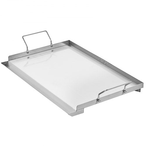 VEVOR Flache Grillplatte Grillpfanne Edelstahl BBQ Kochgeschirr 585x365mm
