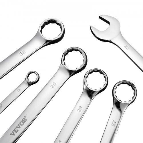 VEVOR Schlüsselsatz Ratschenschlüsselsatz 25-teilig Metrisch 6-32mm Werkstatt