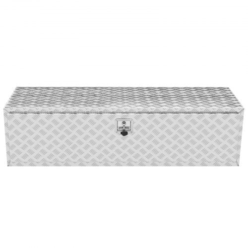 VEVOR Unterboden-Aluminium-Werkzeugkasten für LKW, 152,4 x 61 x 61 cm, Werkzeugaufbewahrung für Anhänger und Wohnmobile