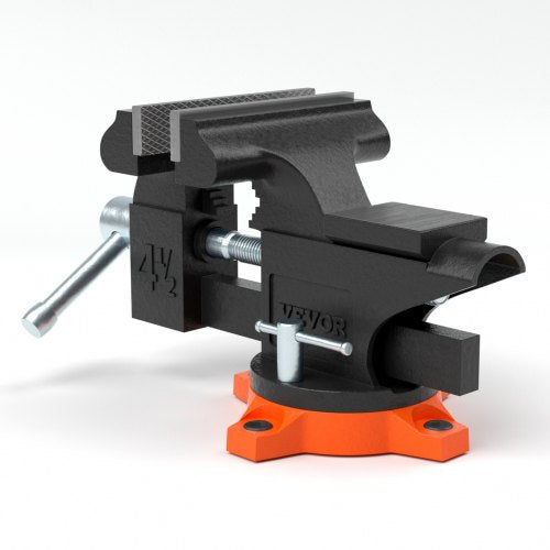 VEVOR Schraubstock Amboss 240° drehbar 1,5-4,5 cm Spannweite Werkbankschraubstock