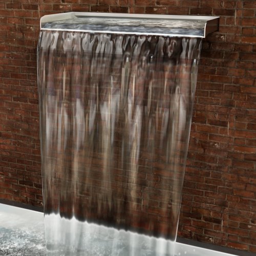 VEVOR Schwalldusche Poolfontäne Wasserfall 11,8x4,5x3,1 Poolbrunnen 1,3 Wasserfontäne 0,87 Dekoration Gartenteich
