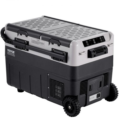 VEVOR Tragbarer Autokühlschrank Gefrierfach Kühlbox Kompressor 50L Dual Zone