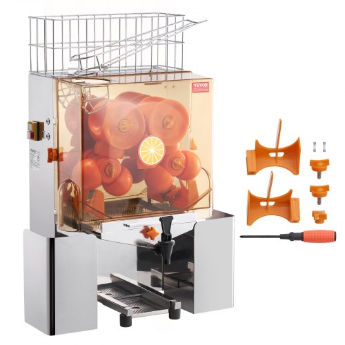 VEVOR Kommerzielle Orangensaftpresse, 120 W, Saftpresse, Extraktor, Wasserhahn