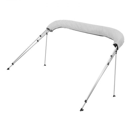 VEVOR Bimini Top Bootsverdeck Bootdach Sonnenverdeck Hellgrau 4 Bögen 216-229cm