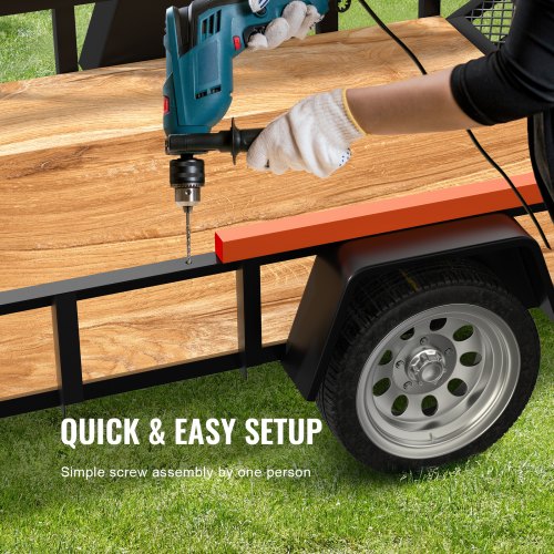 VEVOR Tailgate Utility Trailer Gate &amp; Ramp Lift Assist System 180 lbs Capacity