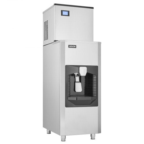 VEVOR Kommerzieller Eisbereiter 226,8kg/Tag 80kg Vorratsbehälter Automatisch