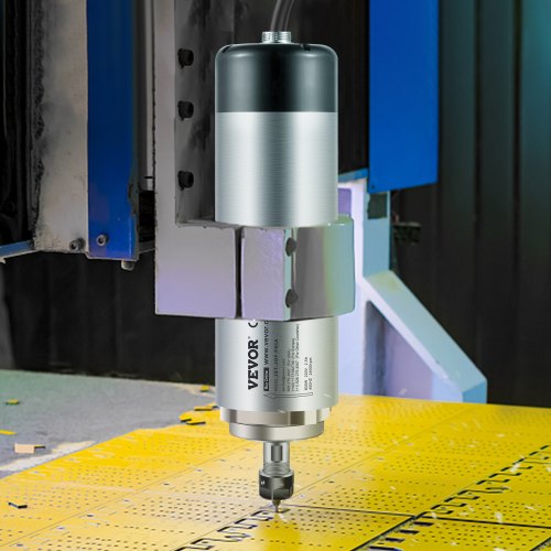 VEVOR Spindelmotor CNC Spindelmotor Luftgekühlte 0,8 Kw, Luftkühlung Spindelmotor 220-250 V Luftgekühlter Motor für CNC Spannzangenfutter 0-24000 U/min Air Cooled Spindle Motor Wind Cooled