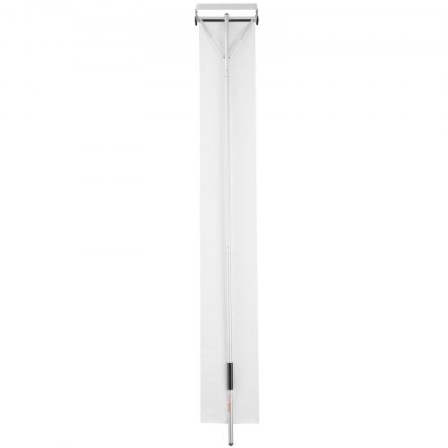 VEVOR Schneeschaufel Dach 48 cm, Reichweite bis 9 m, Dachschneeräumer aus Aluminium, Schneeschieber mit Schutzrädern, rutschfestem Griff und Gleittuch Schneeräumer Dachräumer