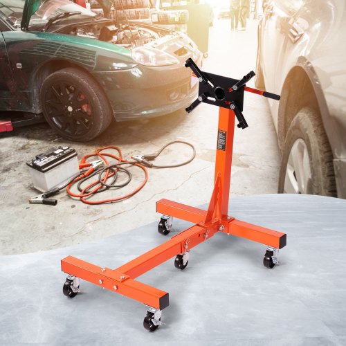 VEVOR Motorständer Motorhalter 680 kg, Motorständer Klauenheber Getriebehalter, Motorheber Kfz-Werkstatt mit Rädern &amp; 508 mm Griff, Bewegliche Motorheber Motorkräne Reparaturwerkzeuge Klappbar