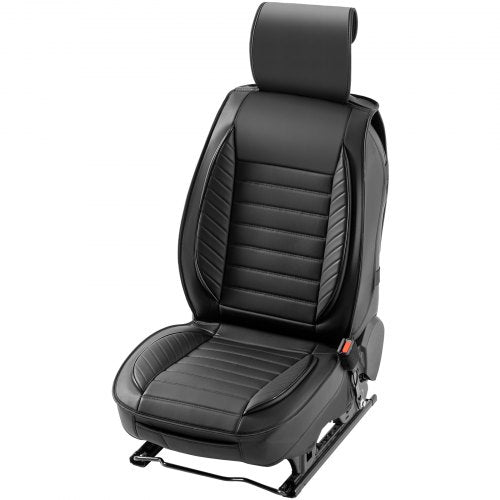 VEVOR-Sitzbezüge, universelle Autositzbezüge, komplettes Sitzset, Vorder- und Rücksitz, 9-teiliger Kunstleder-Sitzbezug, halbgeschlossenes Design, abnehmbare Kopfstütze und Airbag-kompatibel