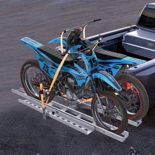 VEVOR Motorradträger, Roller, Dirt Bike, Anhängerkupplung, 600 lbs, Gepäckträger, Rampenschlepper